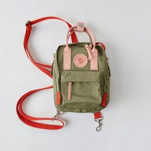 Acne Studios x Fjällräven Olive Green, Red and Pink Mini Crossbody Bag